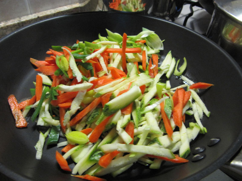 verdure e tofu in padella